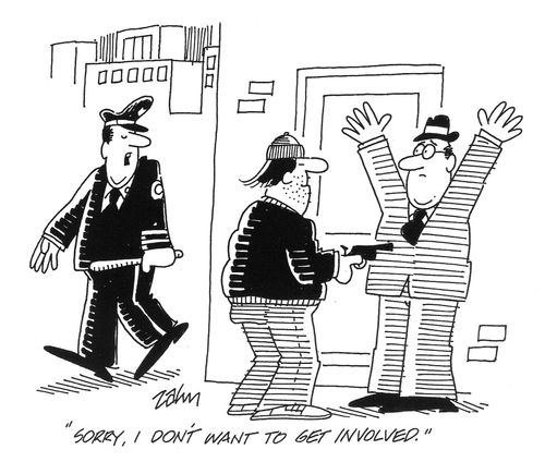 'Sorry, I don't want to get involved.'