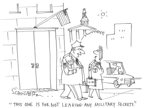 'This one is for not leaking any military secrets.'