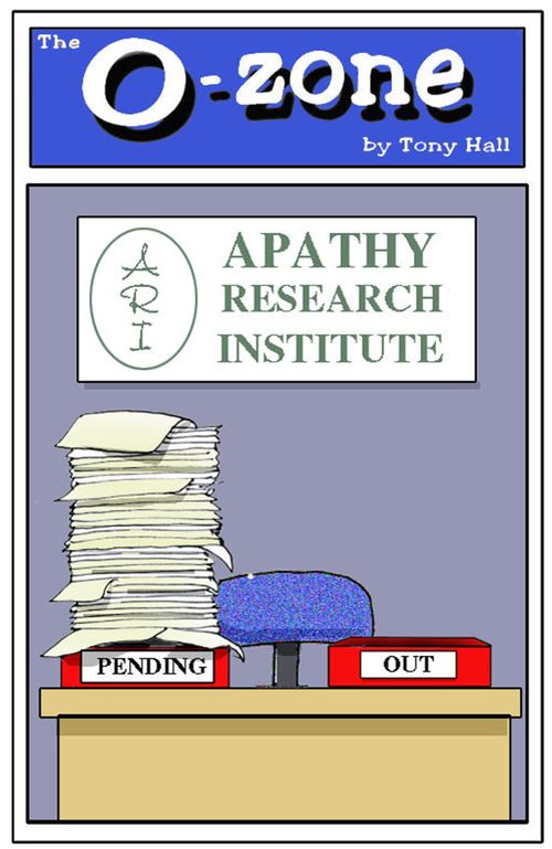 Full'pending' tray at Apathy Institute