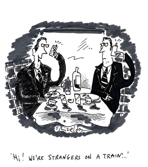 'Hi! We're strangers on a train...'