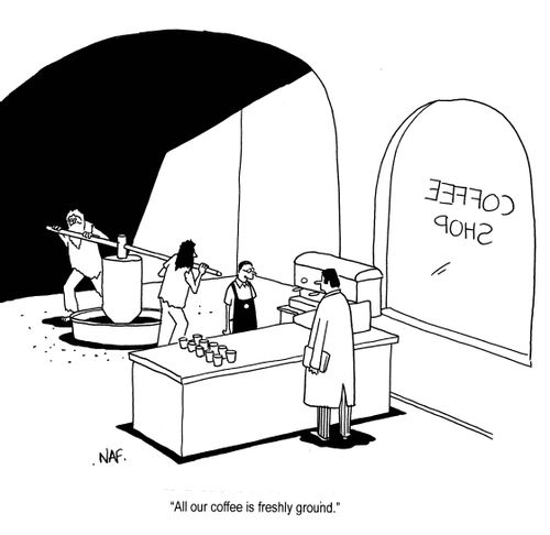 'All our coffee is freshly ground.'