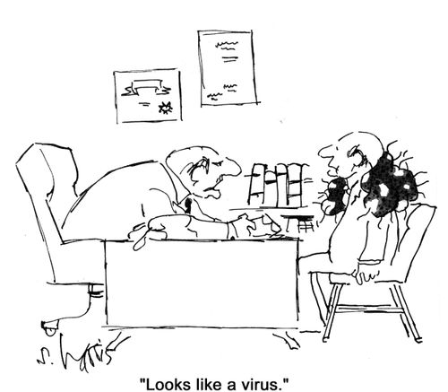 'Looks like a virus.'