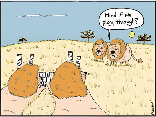 'Mind if we play through?'