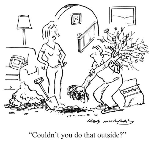'Couldn't you do that outside?'