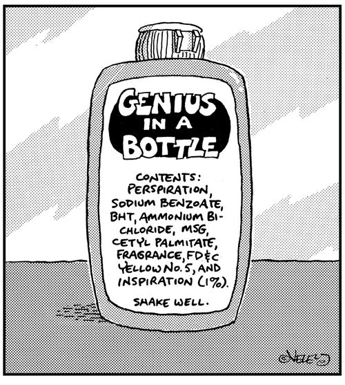 Genius in a Bottle.