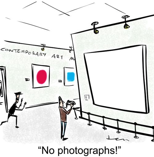 'No photographs!'