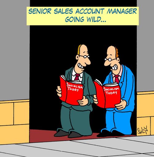 Senior sales account manager going wild...