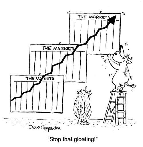 'Stop that gloating!'