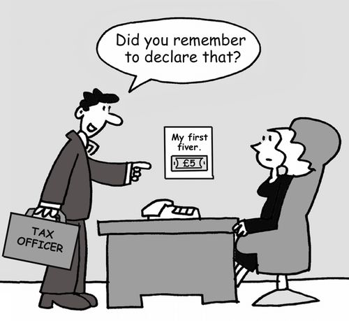 'Did you remember to declare that?'