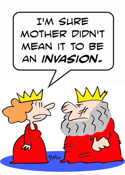 'I'm sure Mother didn't mean it to be an invasion.'