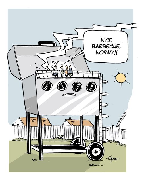 'Nice barbecue, Normy!!'
