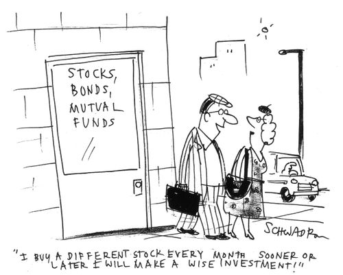 'I buy a different stock every month. Sooner or later I will make a wise investment!'