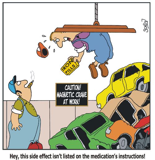 'Hey, this side effect isn't listed on the medication's instructions!'