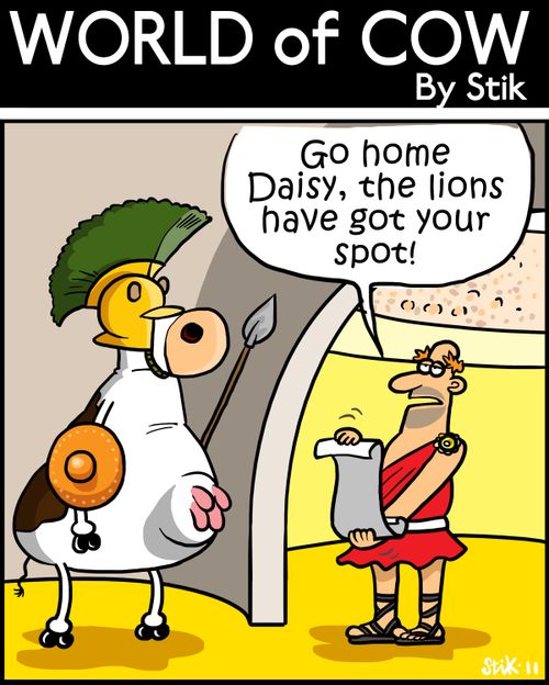 'Go home Daisy, the lions have got your spot!'