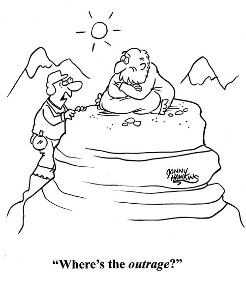 Climber to guru: 'Where's the outrage?'