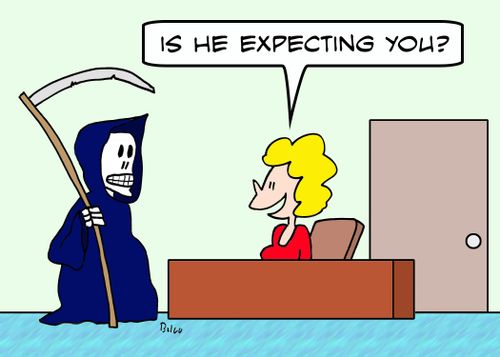 'Is he expecting you?'