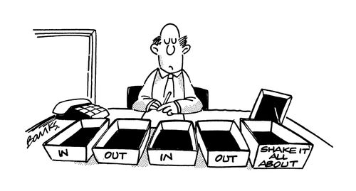 Hokey Cokey 'In' and 'Out' trays