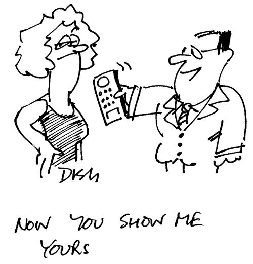 "Now, you show me yours"