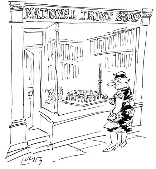 'National trust shop' with a knock down your own Stonehenge game