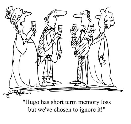 'Hugo has short term memory loss but we've chosen to ignore it!'