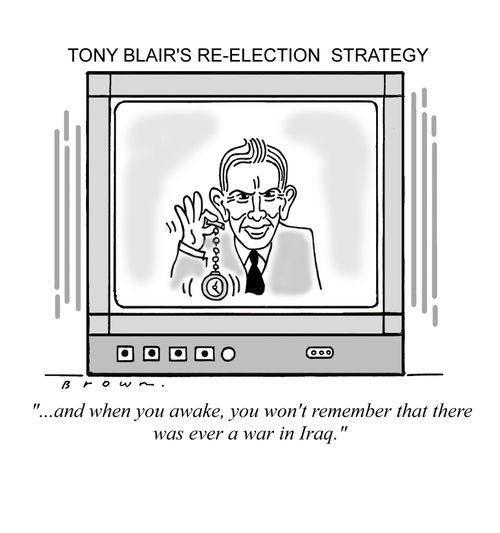 Tony Blair's re-election strategy.
