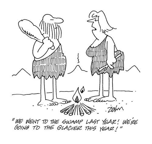 'We went to the swamp last year!  We're going to the glacier this year!'