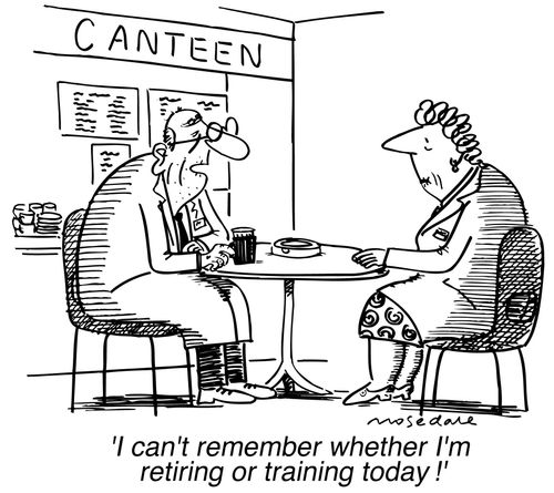'I can't remember whether I'm retiring or training today!'