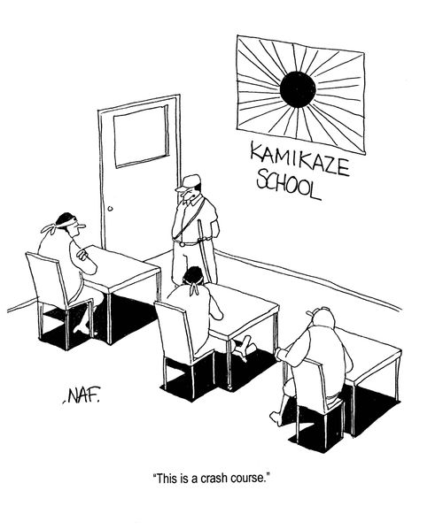 'This is a crash course.'