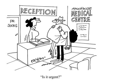 'Is it urgent?'
