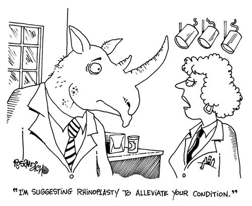 'I'm suggesting rhinoplasty to alleviate your condition.'