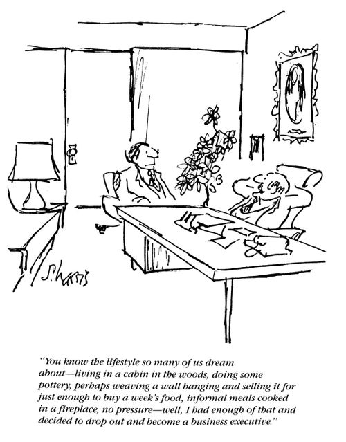 Giving up alternative lifestyle to become a company executive