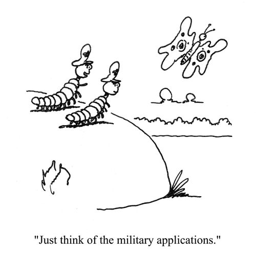 'Just think of the military applications.'