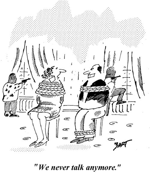 "We never talk anymore."