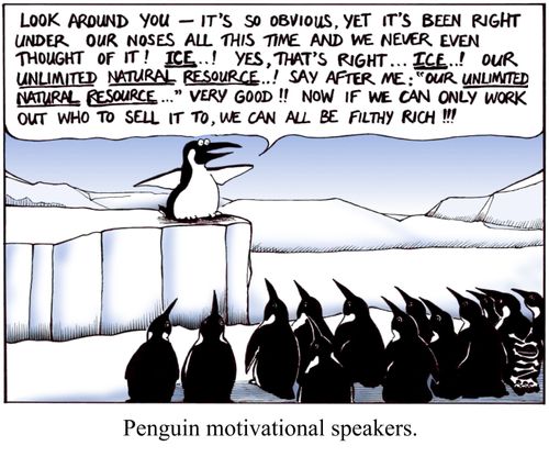 Penguin motivational speakers.