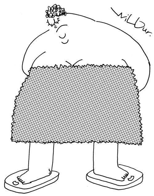 Woman Weighing Herself on Two Scales.