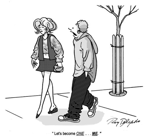 'Let's become  one...ME.'