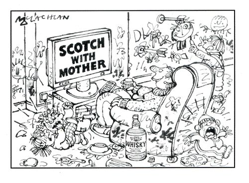 Scotch with Mother.