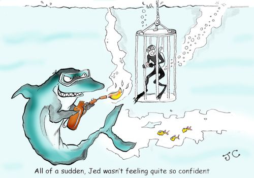 All of a sudden, Jed wasn't feeling quite so confident.
