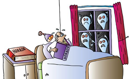 The Perils of Reading Ghost Stories Before Bed.