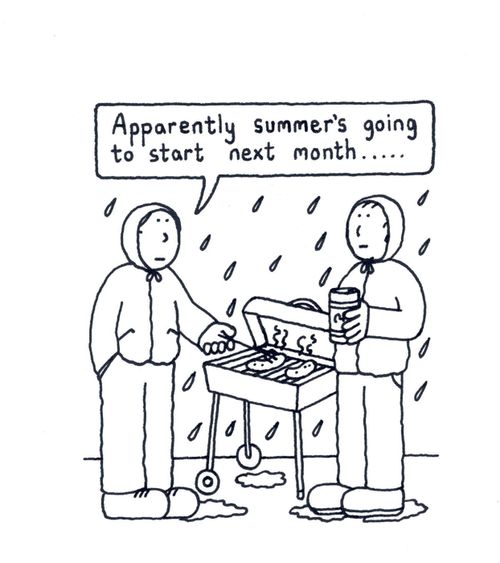 Apparently summer's going to start next month.