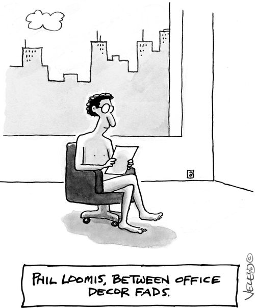 Phil Loomis, between office decor fads.