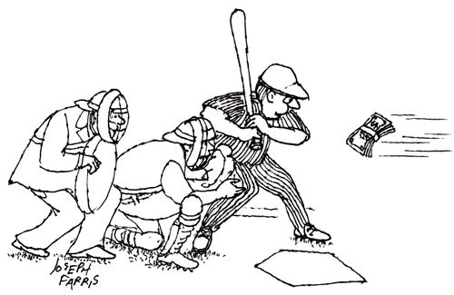 Baseball player batting money