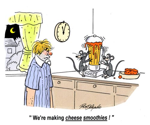 'We're making cheese smoothies!'