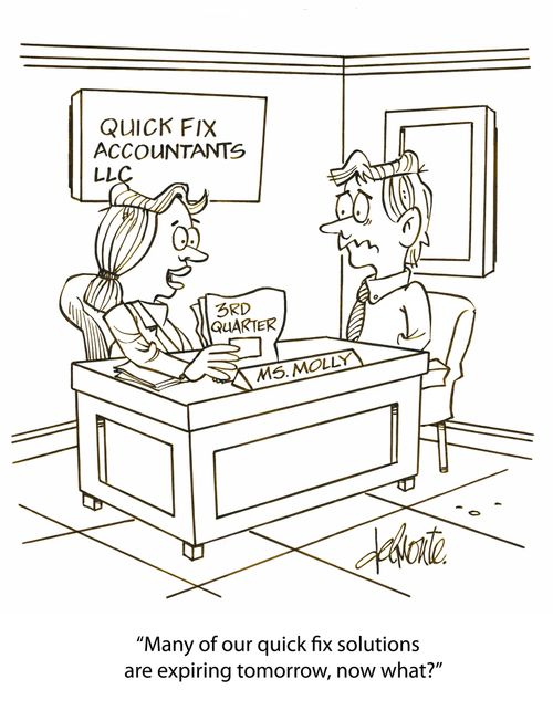 'Many of our quick fix solutions are expiring tomorrow, now what?'