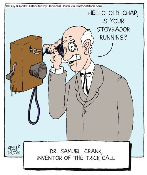 Dr Samuel Crank, inventor of the trick call.