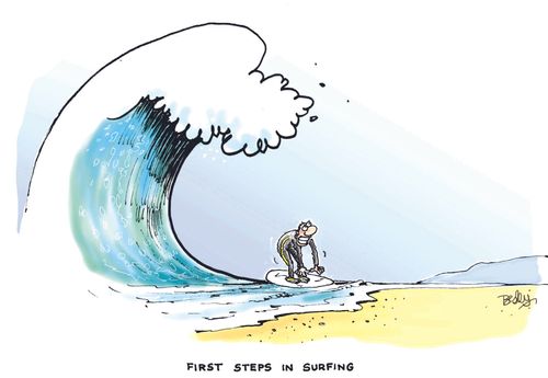 First Steps In Surfing.