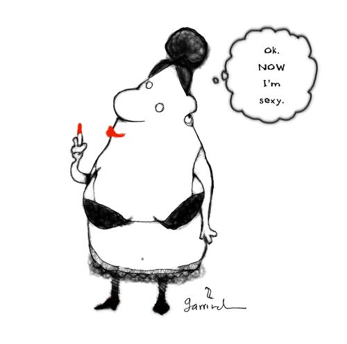 'Ok. Now I'm sexy.'