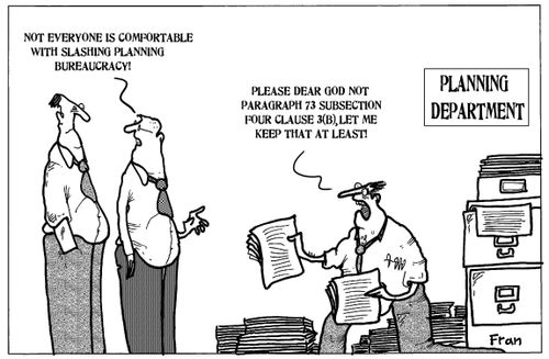 'Not everyone is comfortable with slashing planning bureaucracy.'