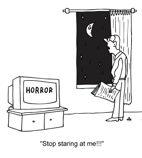 'Stop staring at me!!!'