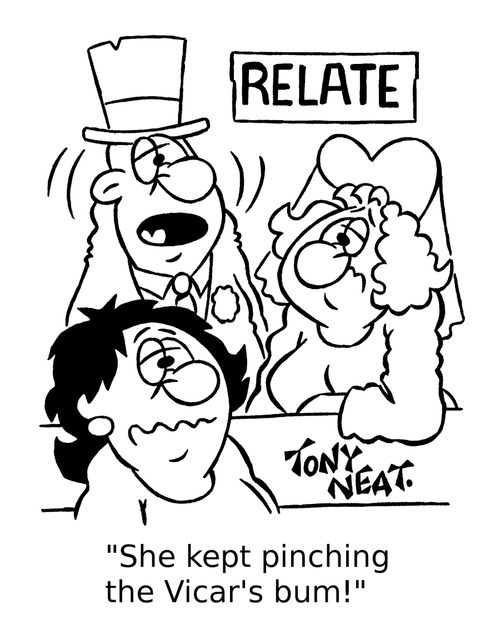 'She kept pinching the Vicar's bum!'